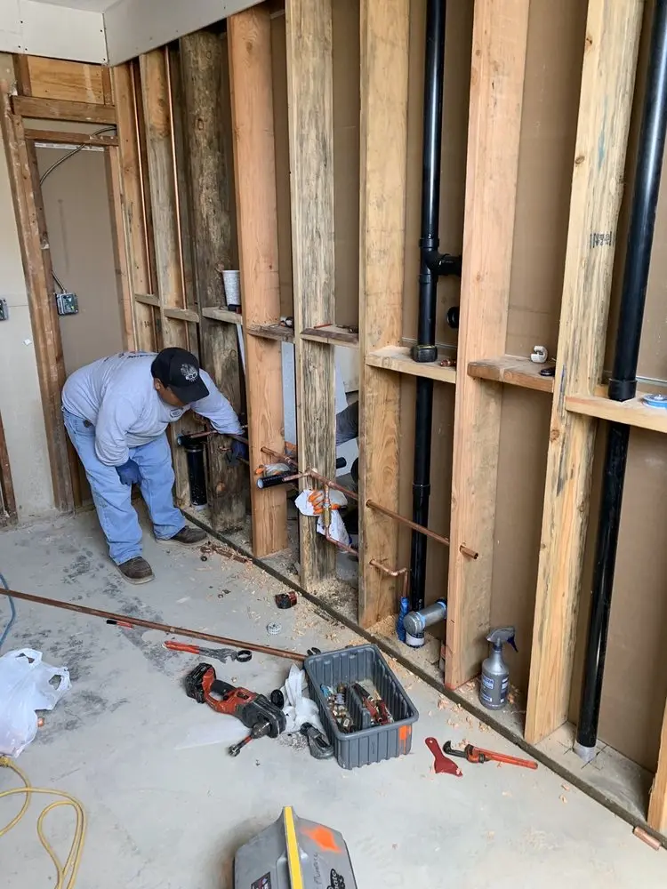Commercial rough-in plumbing for Water Heater Replacement in Corona Ranch